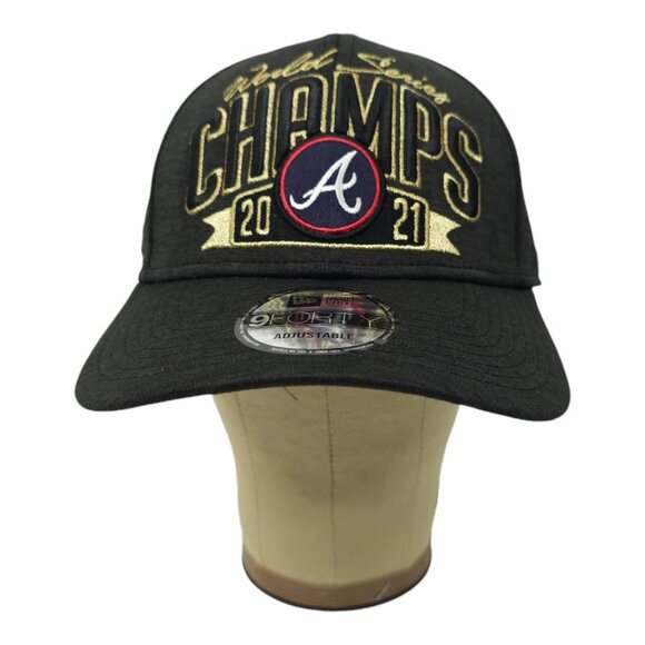 Atlanta Braves Snapback Hat MLB 2021 World Series Champs Cap New Era 9Forty NEW - Picture 11 of 15